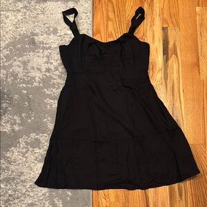 Old Navy Black Fit and Flare Crepe Dress NWT